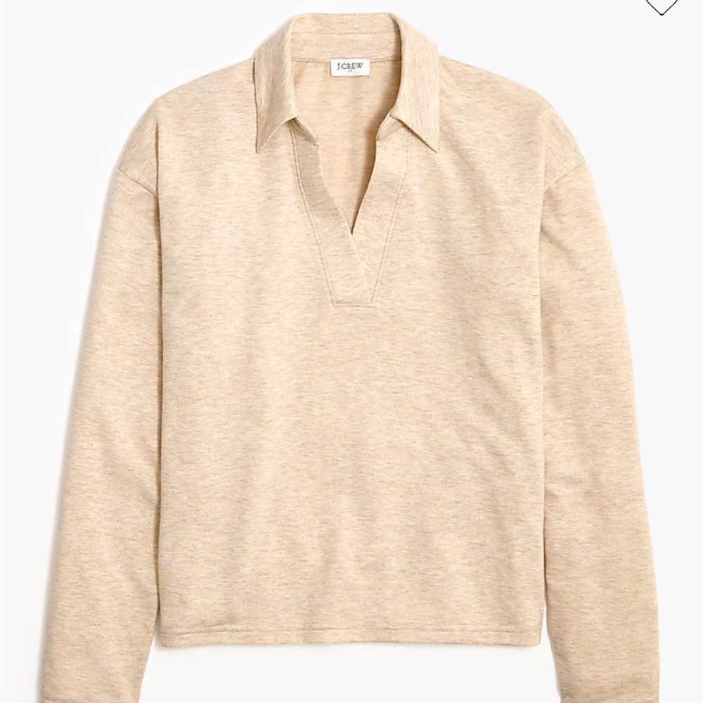 J. Crew Soft terry polo shirt